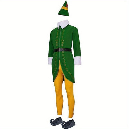 Hilarious Elf Christmas Costume Mens Long Sleeve - Fesara