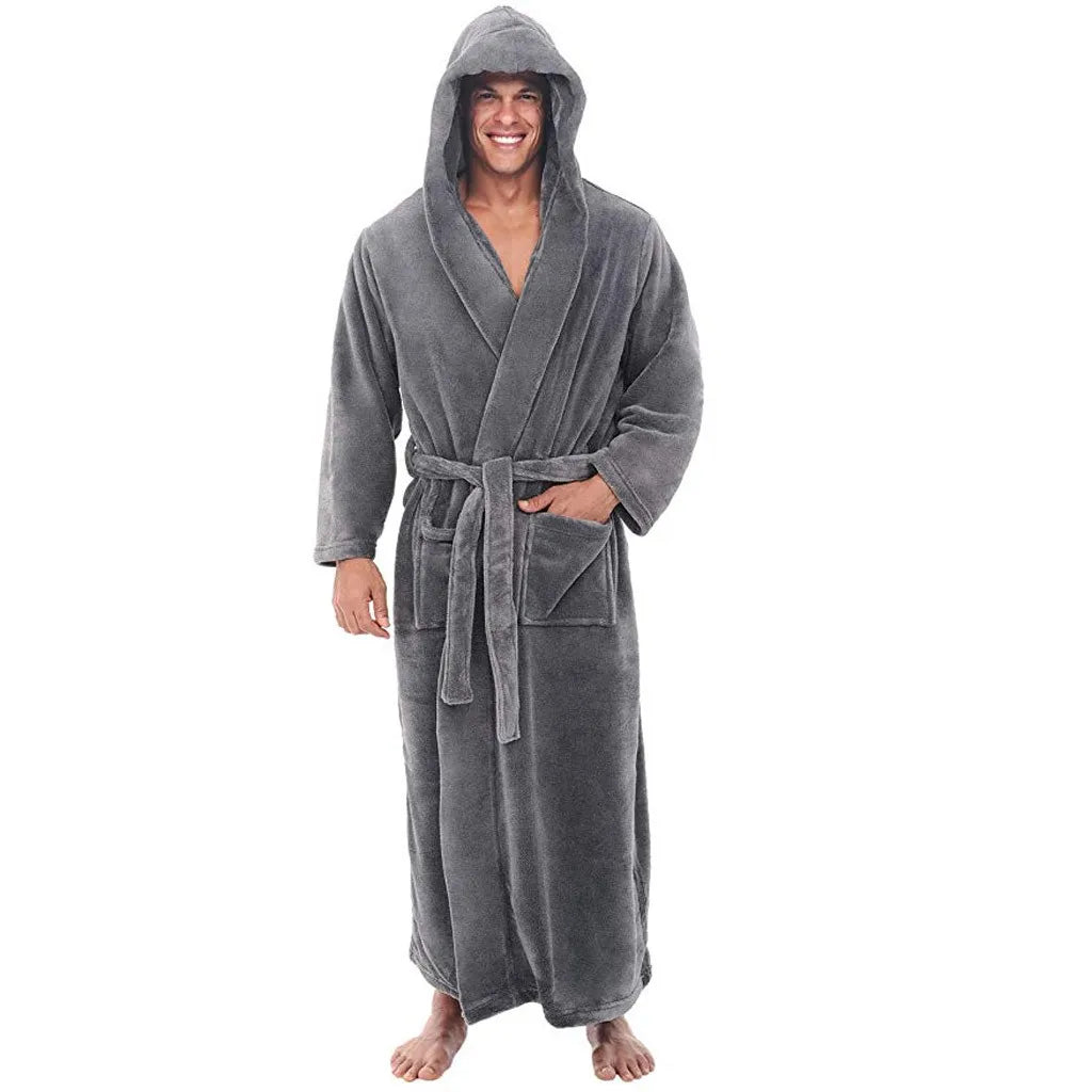 Cozy Men's Fleece Bathrobe - Fesara