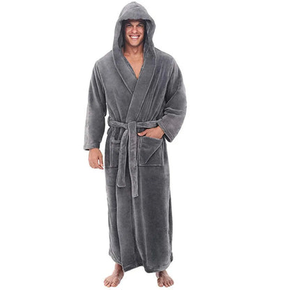 Cozy Men's Fleece Bathrobe - Fesara