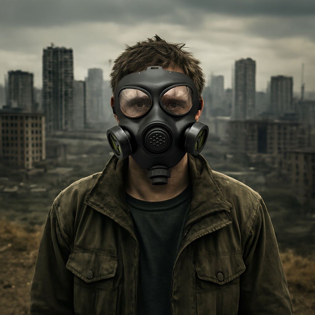 Men’s Tactical Full Face Halloween Gas Mask | Post Apocalyptic Cosplay 3