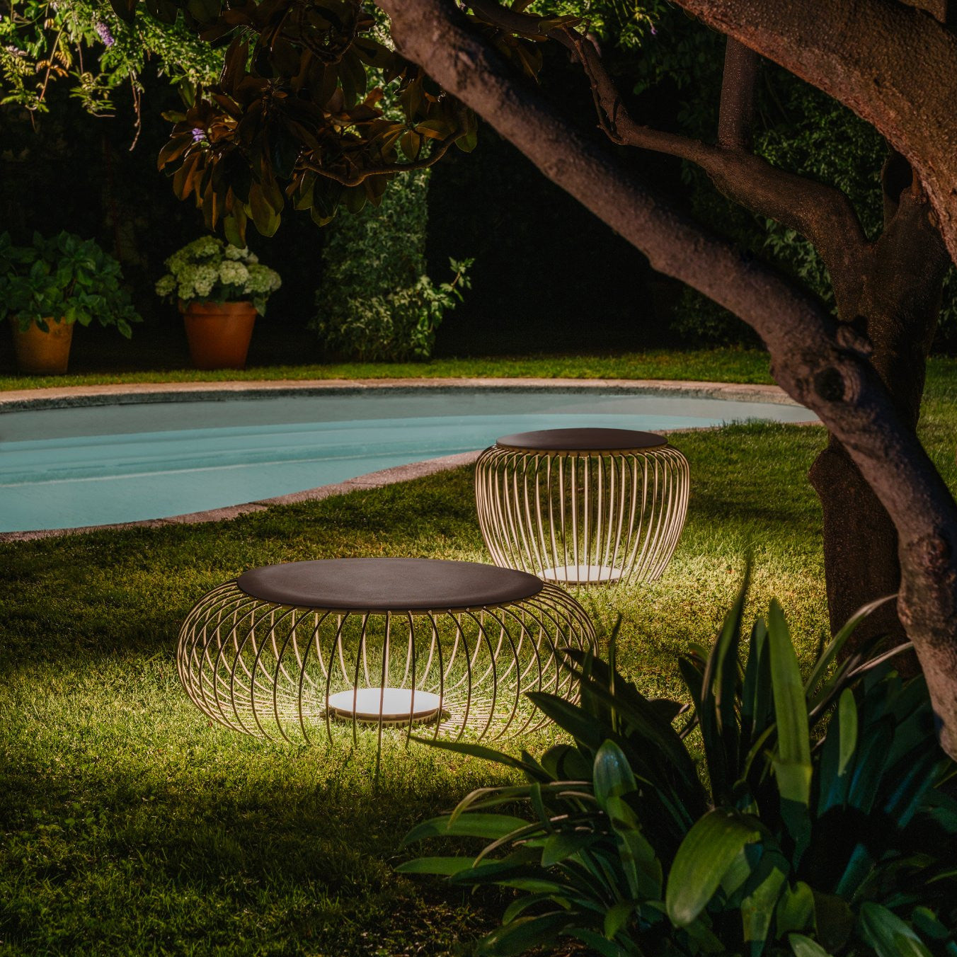 Green Outdoor Desk Lamp