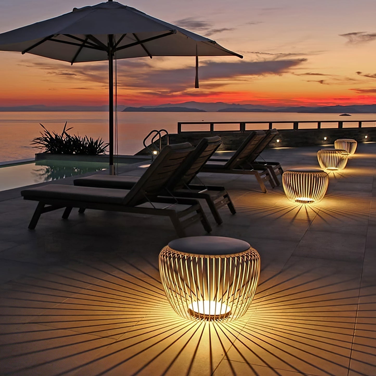 Green Outdoor Desk Lamp