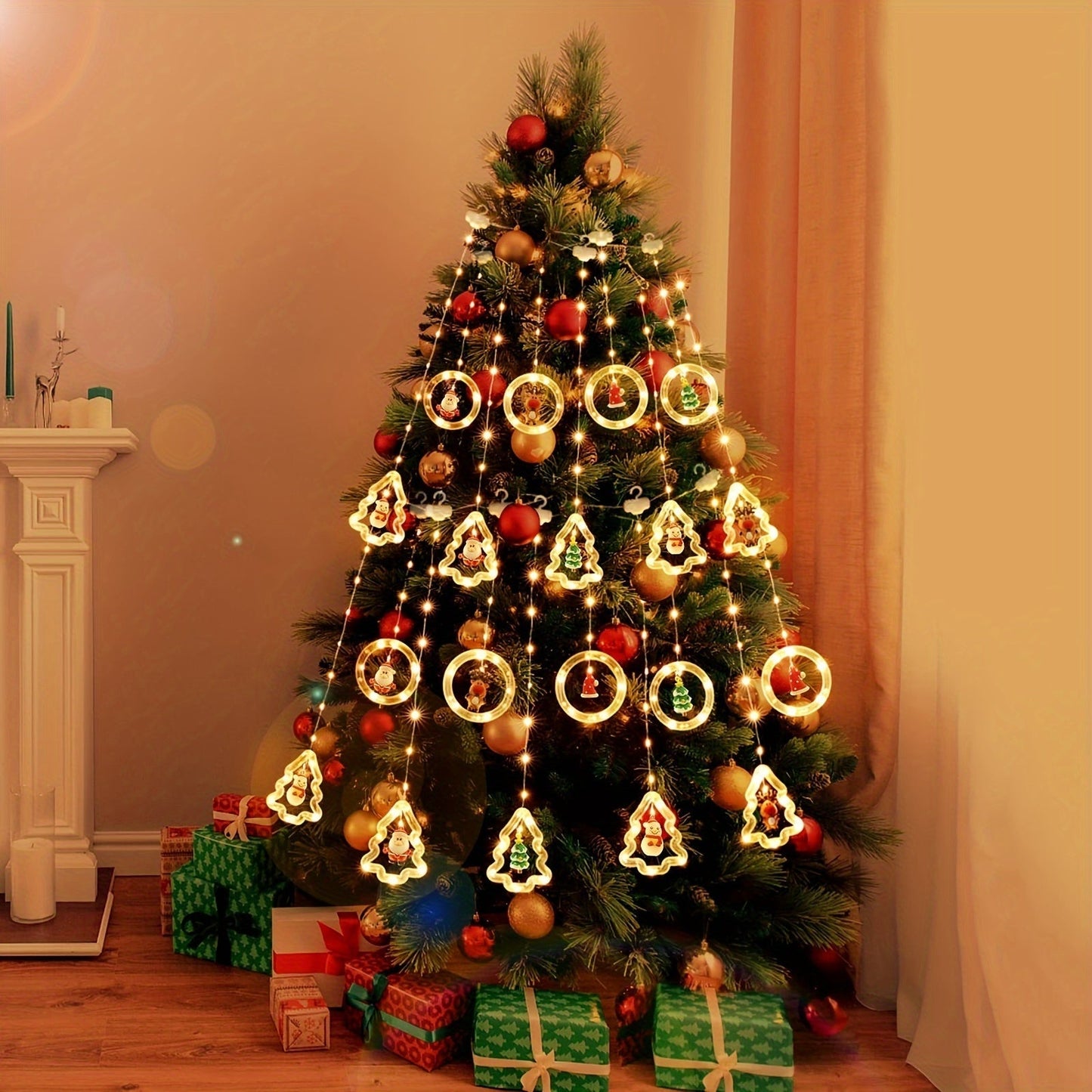 MerryCircle – Magical Wishing Ring Lighting with Christmas Decorations 1