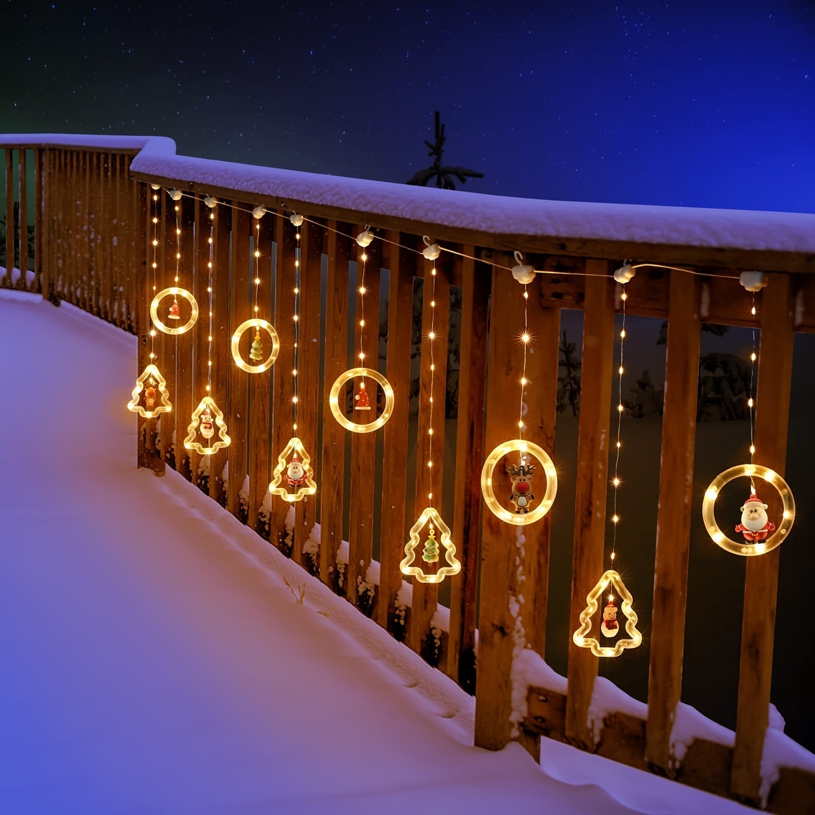 MerryCircle – Magical Wishing Ring Lighting with Christmas Decorations 4