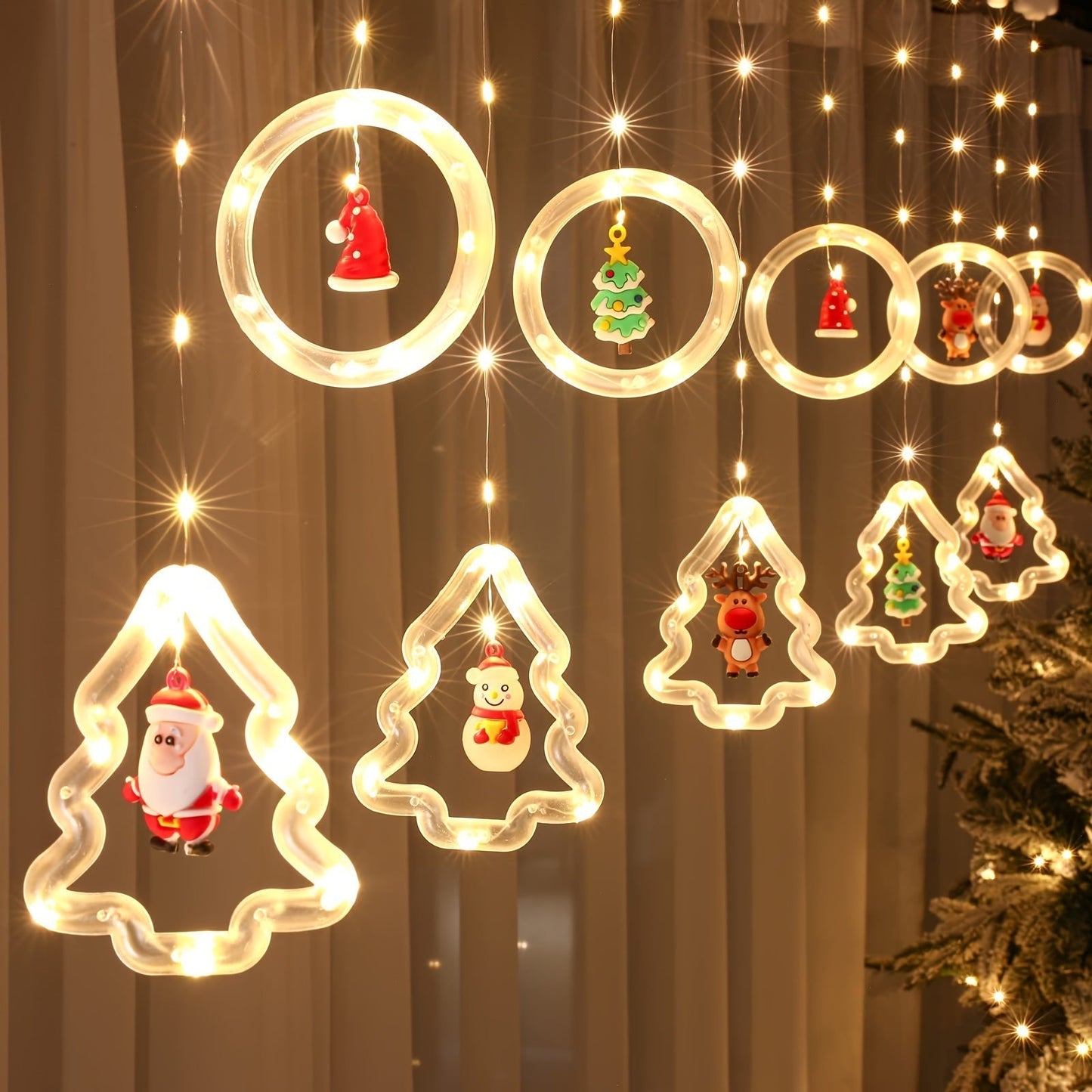 MerryCircle – Magical Wishing Ring Lighting with Christmas Decorations 5