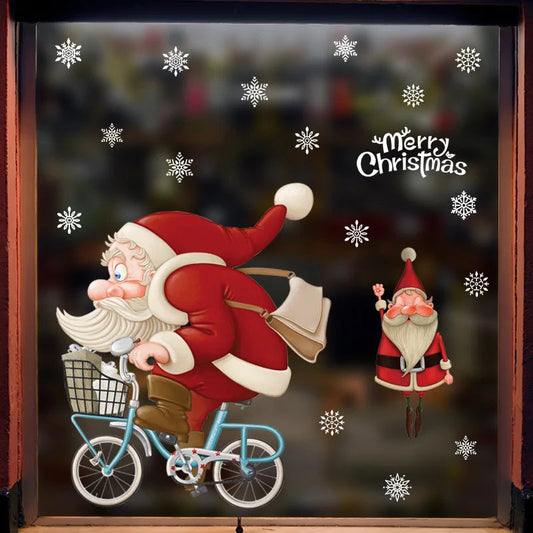 Colorful Holiday Window Clings - Fesara