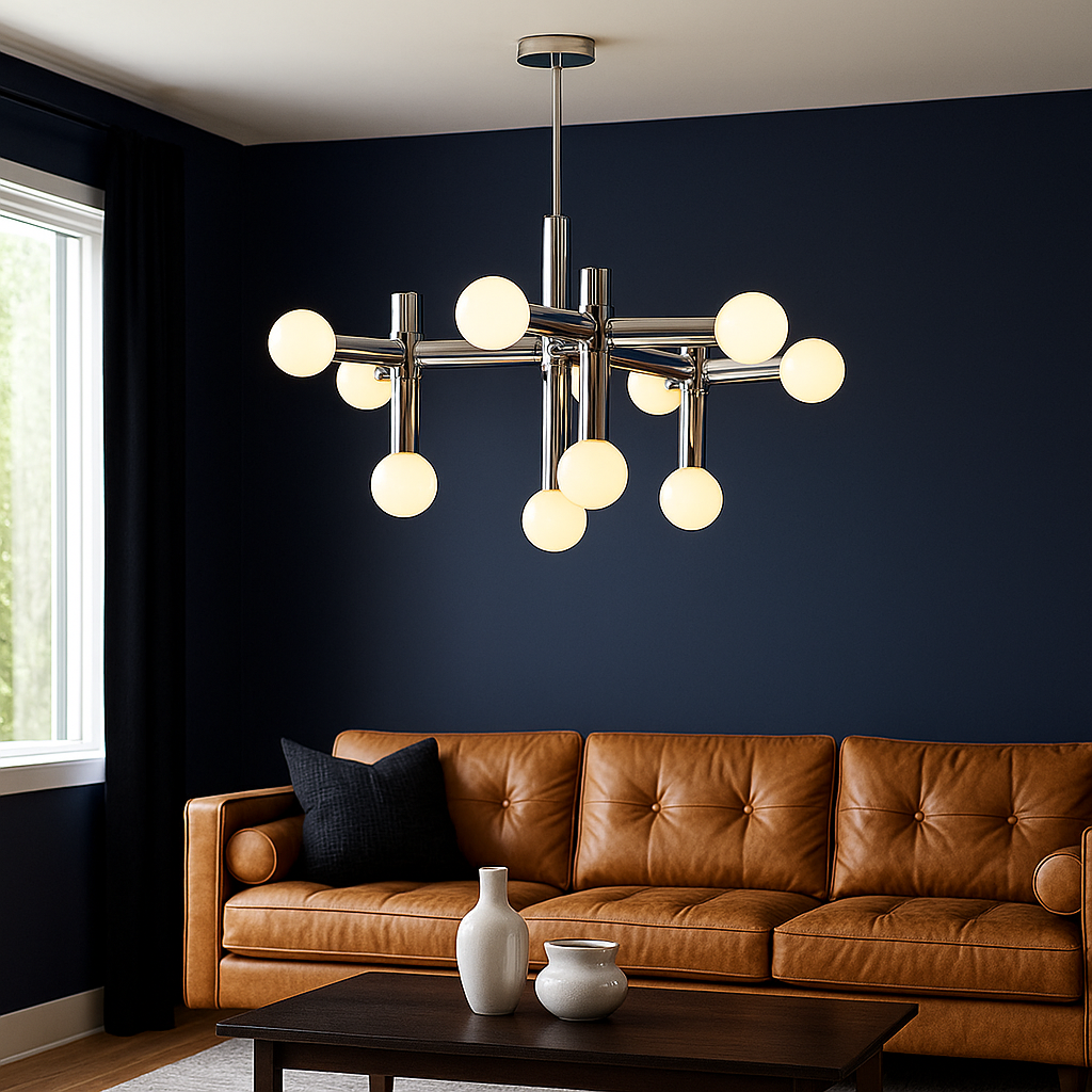 Metal Bauhaus chandelier 6
