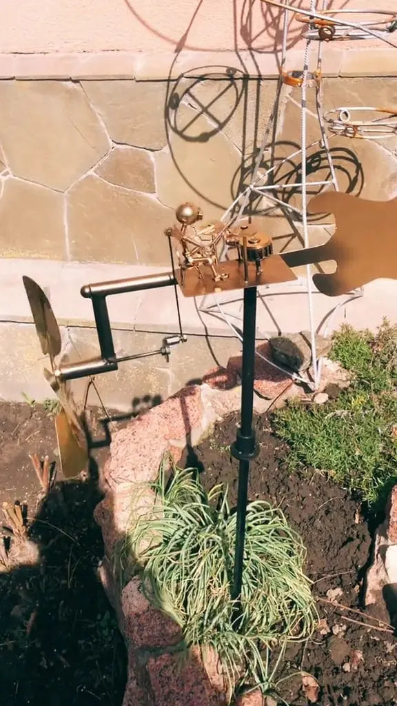 Unique Metal Windmill Garden Ornament - Fesara