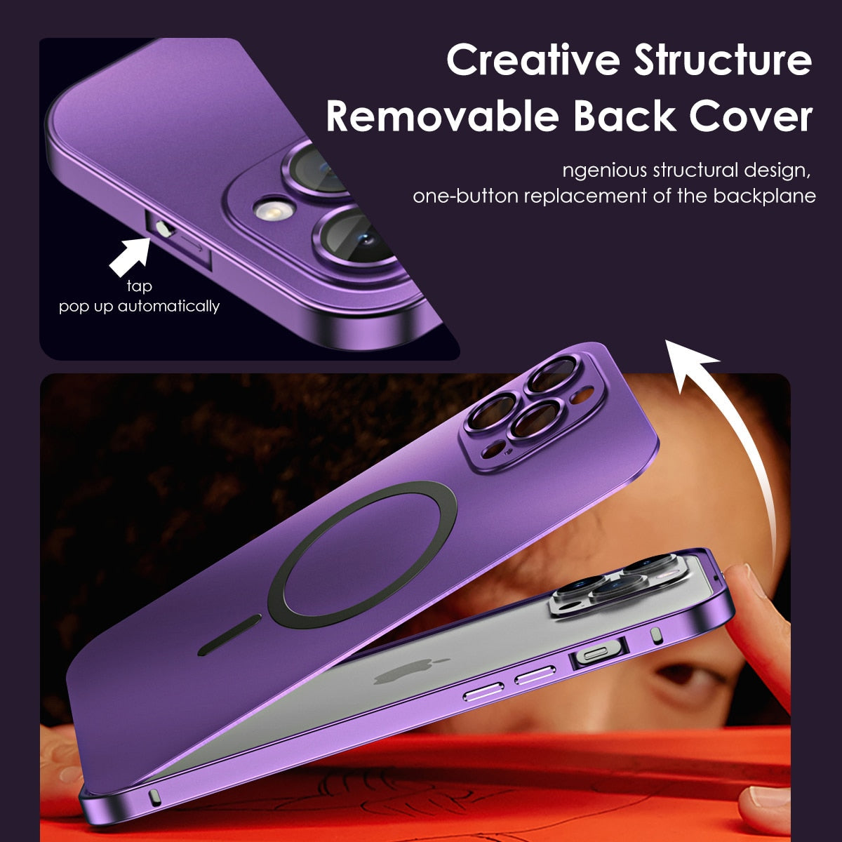 MetalloGuard | Sleek Durable Metal iPhone 14 Pro Case with Camera Protection 2