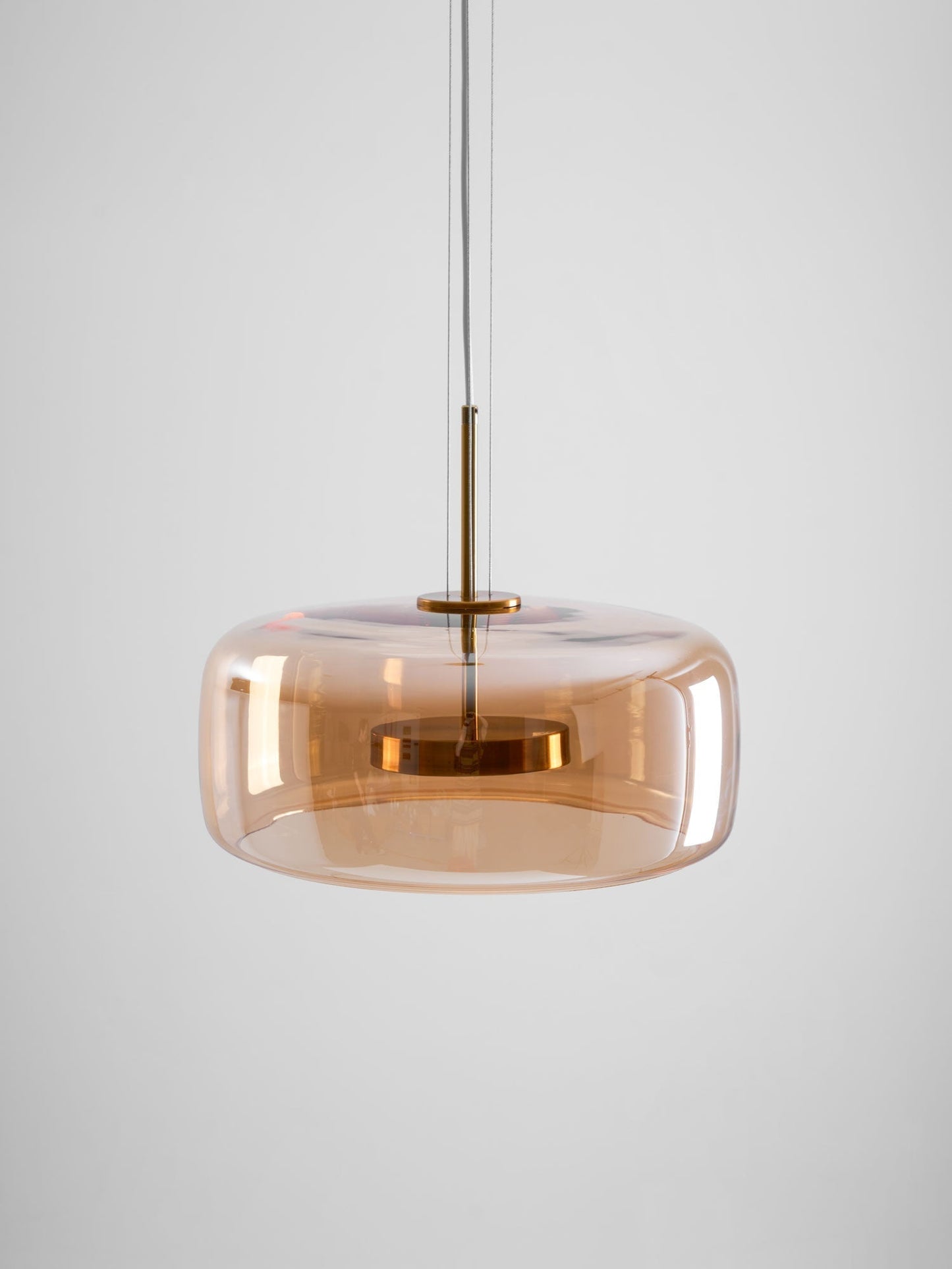 Sleek Black Glass Pendant Light Fixture 1-Light