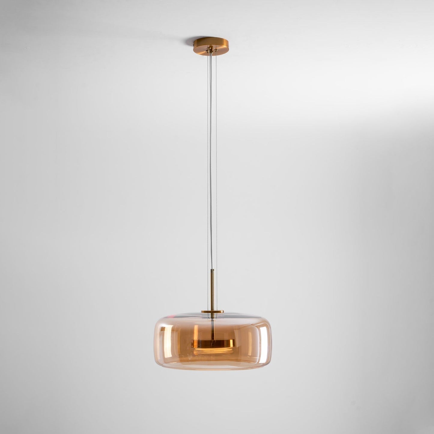 Sleek Black Glass Pendant Light Fixture 1-Light