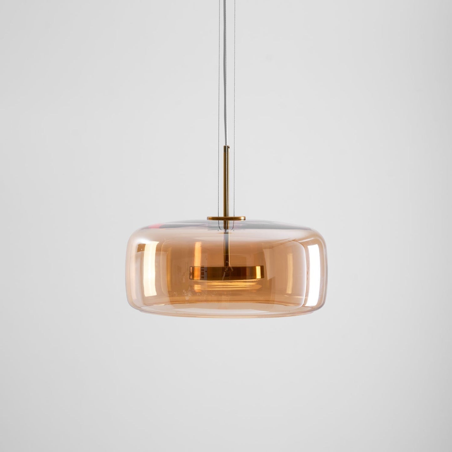 Sleek Black Glass Pendant Light Fixture 1-Light