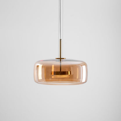 Sleek Black Glass Pendant Light Fixture 1-Light
