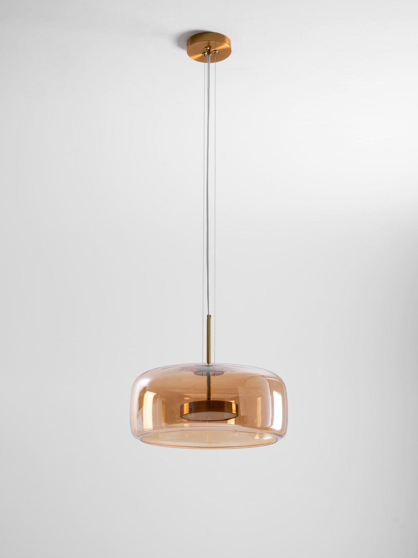 Sleek Black Glass Pendant Light Fixture 1-Light