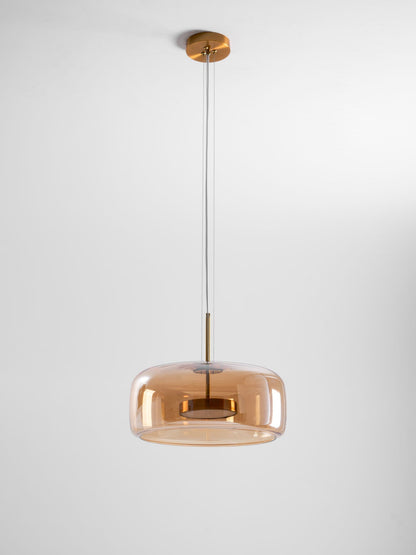 Sleek Black Glass Pendant Light Fixture 1-Light