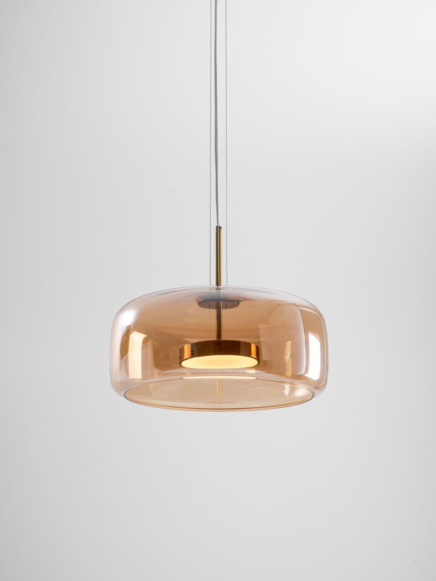Sleek Black Glass Pendant Light Fixture 1-Light