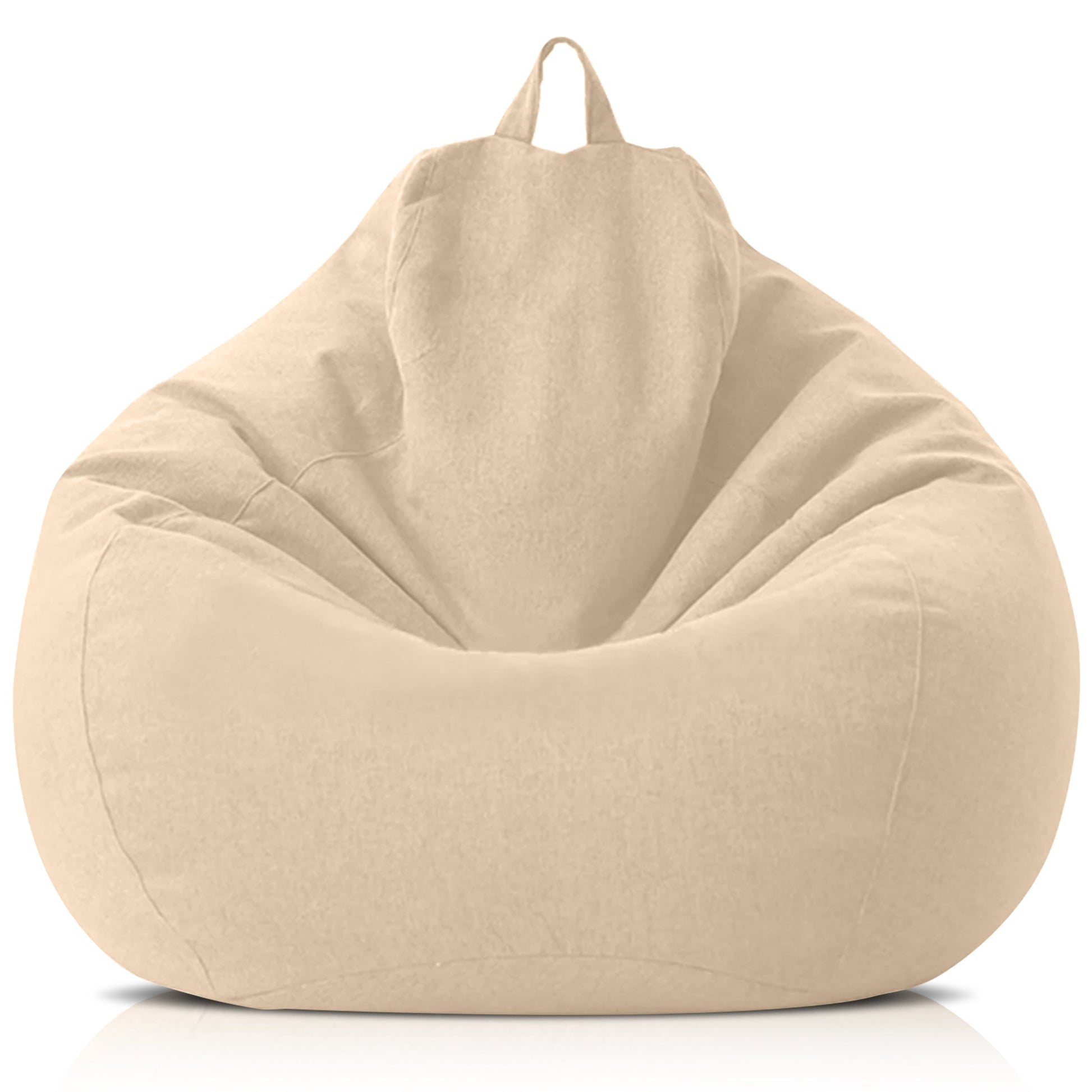 Plush Linen Bean Bag Chair - Soft Relaxing Seating - Fesara