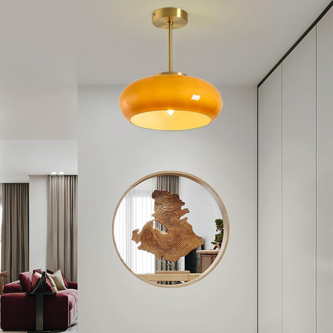 Classic Circular Overhead Lighting Fixture