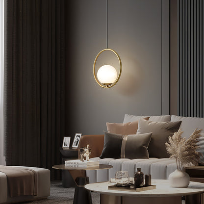Sleek Brass Glass Pendant Ceiling Light Fixtures