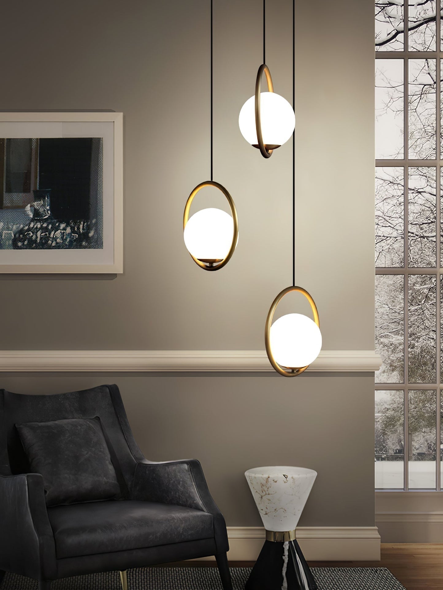 MilaAura - Modern Sleek Ceiling Lamp