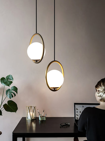 Sleek Brass Glass Pendant Ceiling Light Fixtures
