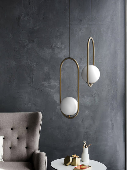 Sleek Brass Glass Pendant Ceiling Light Fixtures