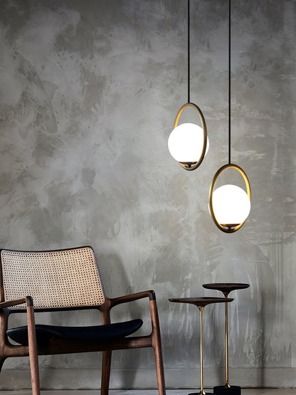 Sleek Brass Glass Pendant Ceiling Light Fixtures