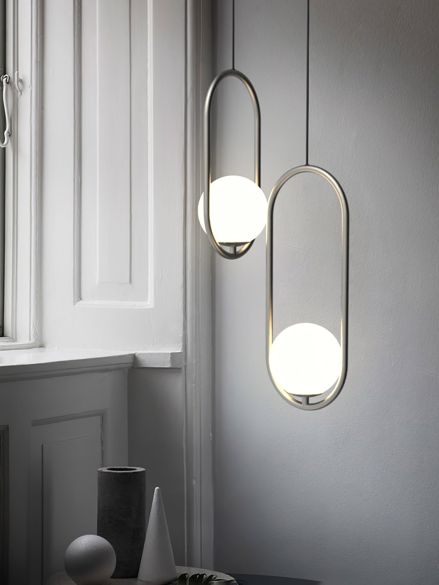 Sleek Brass Glass Pendant Ceiling Light Fixtures