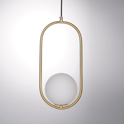 Sleek Brass Glass Pendant Ceiling Light Fixtures