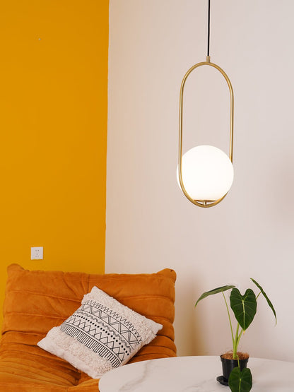 Sleek Brass Glass Pendant Ceiling Light Fixtures