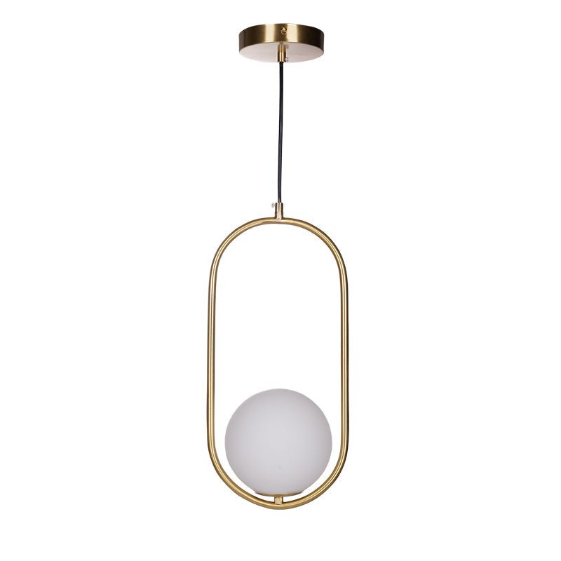 Sleek Brass Glass Pendant Ceiling Light Fixtures