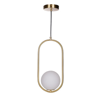 Sleek Brass Glass Pendant Ceiling Light Fixtures