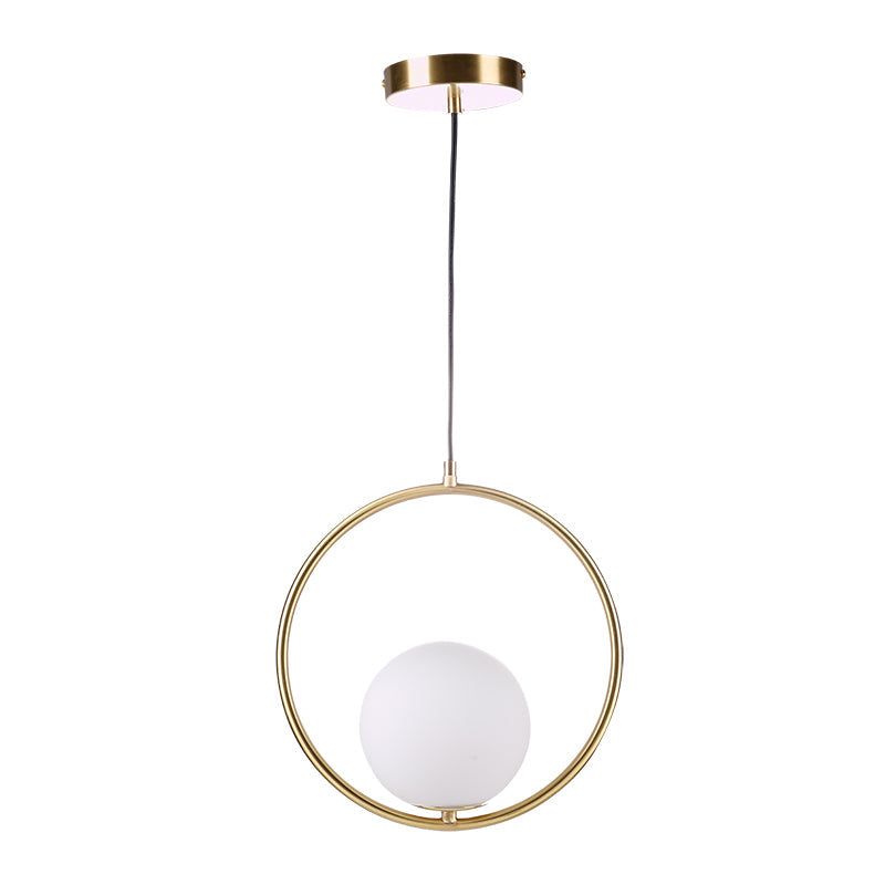 Sleek Brass Glass Pendant Ceiling Light Fixtures