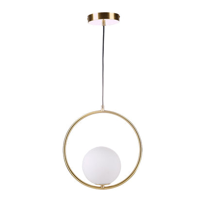 Sleek Brass Glass Pendant Ceiling Light Fixtures