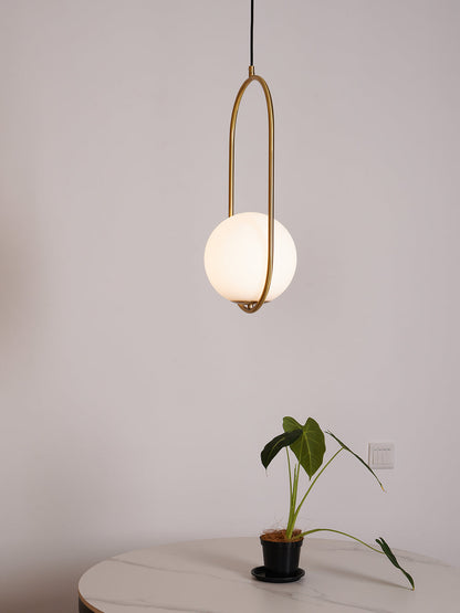 Sleek Brass Glass Pendant Ceiling Light Fixtures