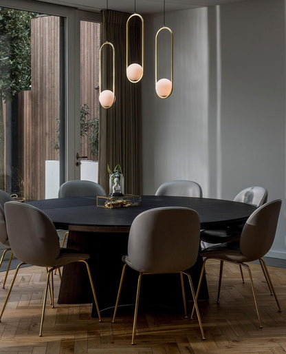 Sleek Brass Glass Pendant Ceiling Light Fixtures