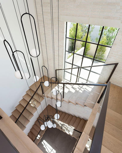 Sleek Brass Glass Pendant Ceiling Light Fixtures