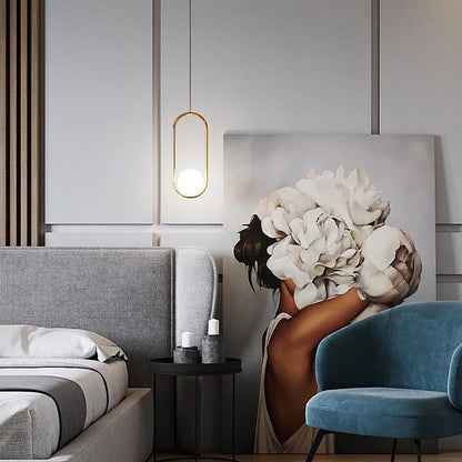 Sleek Brass Glass Pendant Ceiling Light Fixtures