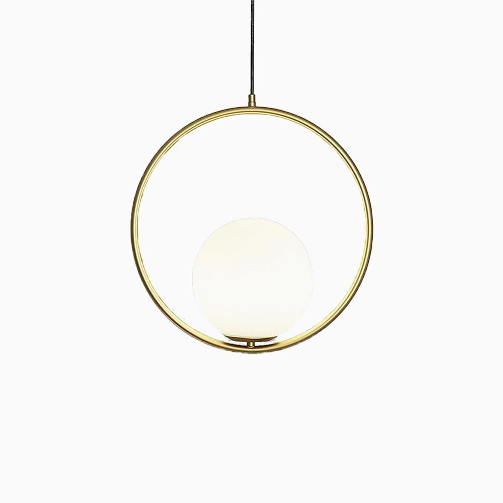Sleek Brass Glass Pendant Ceiling Light Fixtures