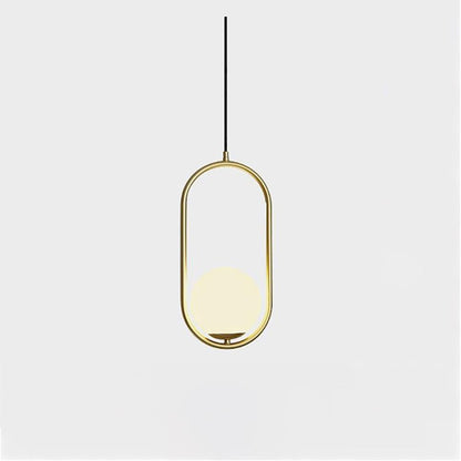 Sleek Brass Glass Pendant Ceiling Light Fixtures