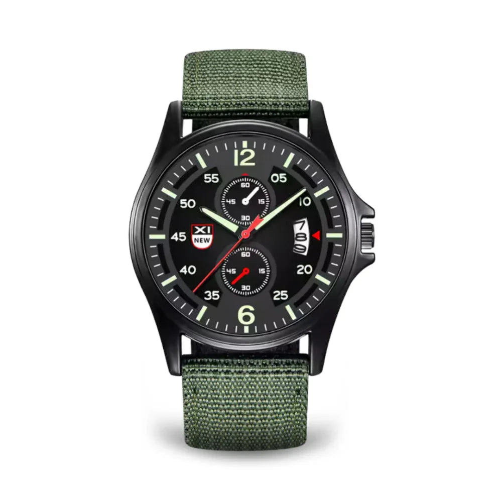 Rugged Mens Quartz Watch – Durable Sport Nylon Strap Watch - Fesara