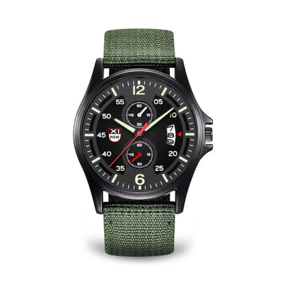 Rugged Mens Quartz Watch – Durable Sport Nylon Strap Watch