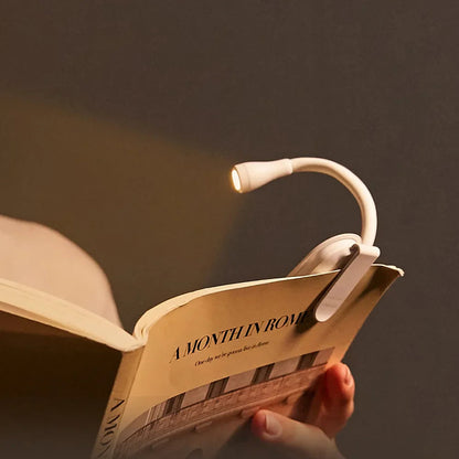 Compact Rechargeable Reading Lamp with 360° Rotation