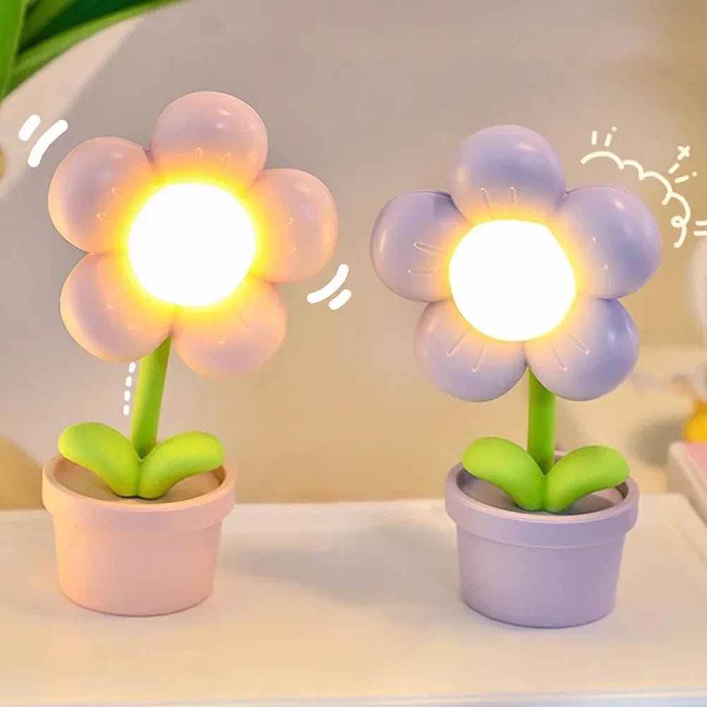 Delicate Petal Table Lamp with Warm LED Glow