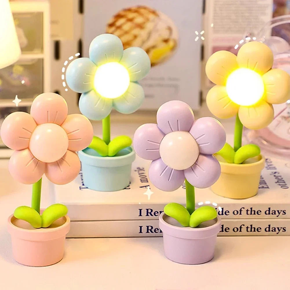 Delicate Petal Table Lamp with Warm LED Glow