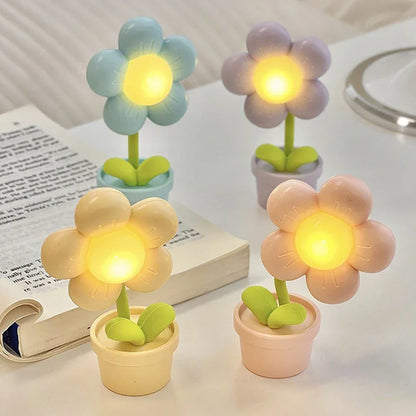 Delicate Petal Table Lamp with Warm LED Glow