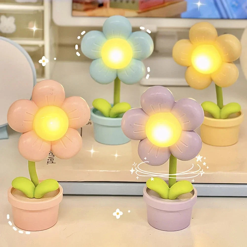 Delicate Petal Table Lamp with Warm LED Glow