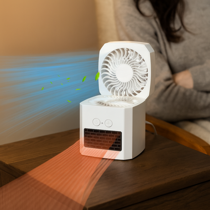 Compact Electric Heater Fan for Home Office - Fesara
