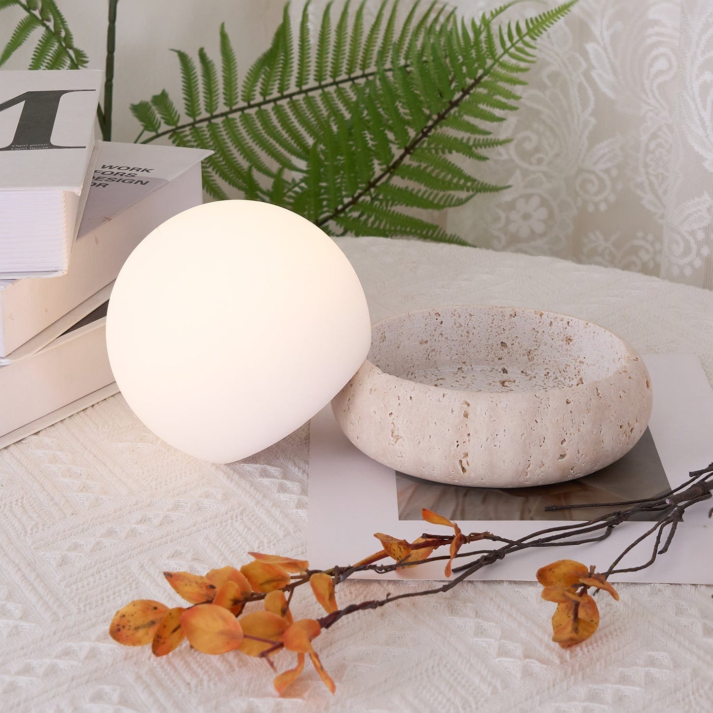 Natural Stone Accent Table Lamp