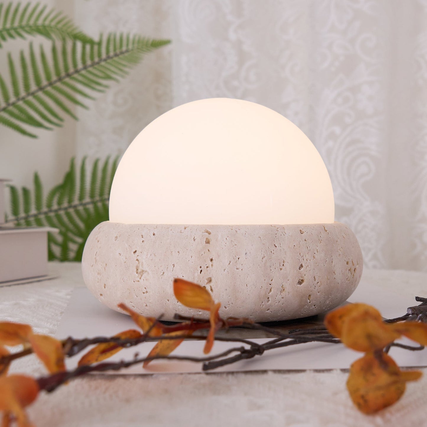 Natural Stone Accent Table Lamp